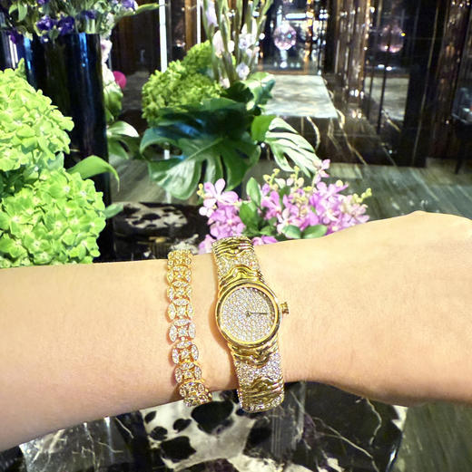 GAONAS日月同辉金色艺术时尚贵气奢华金色手表11609SGO 商品图4