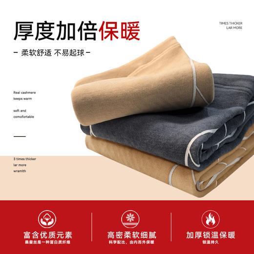 蚕丝羊绒护膝骑行膝盖防风保暖护膝 商品图3