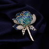 高档珐琅彩大花胸针，设计感微镶锆淡水珍珠胸花LY-M-373 商品缩略图0