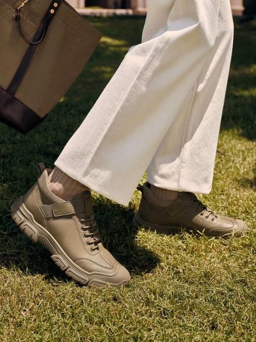 【云粉节】BF楼森达工装男鞋2025冬季新款复古工装休闲运动板鞋K6T40吊牌价1059活动价539 商品图1