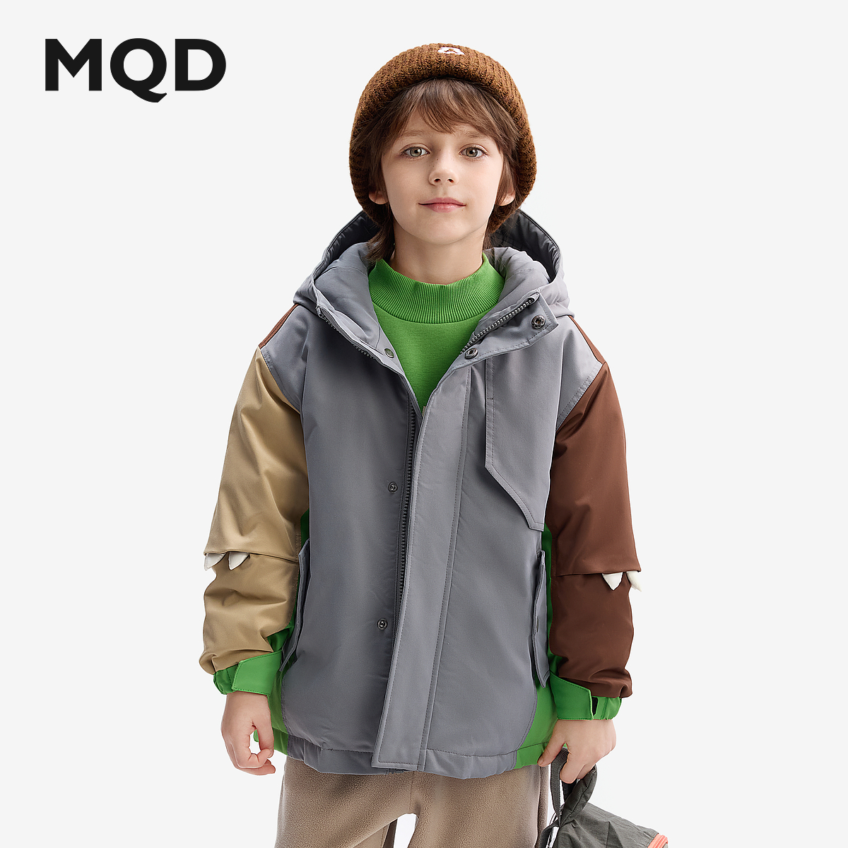 【秒】【MQD】【设计师系列】童装儿童羽绒服冬季新款男童加绒加厚外套