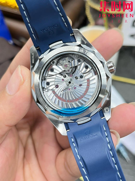 VS欧米茄海马世界时系列 VS海马世界时深海之蓝 蓝海马 海马世界时胶带款 男士腕表 表径43mm 商品图6