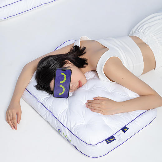 【商超爆款】丝享褪黑素助眠枕（大白）放松脊椎  贴合颈椎正常曲度 商品图3