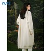 NUTS春秋季新款白色气质甜美宽松显瘦长款针织外套女411052360 商品缩略图4