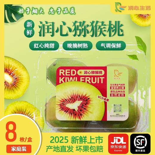 红心猕猴桃 甜蜜多汁 营养丰富 孕妇宝宝喜爱 小包装尝鲜 （8枚/盒）^@^ 商品图0
