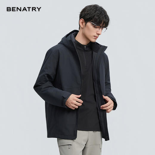 贝纳川冬季新品一衣三穿脱卸款羽绒服ECF405250 商品图2