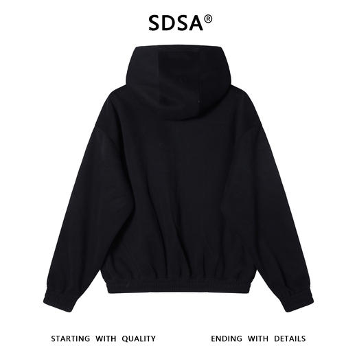 25043SDSA男士秋冬新款痞帅男装潮牌纯色拉链连帽卫衣百搭休闲格子外套 商品图5