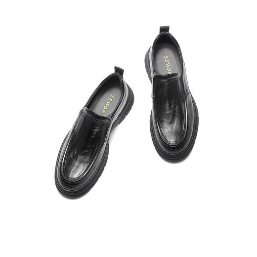 【云粉节】BF楼森达休闲皮鞋2025冬季新款牛皮商务通勤男皮鞋1ZE02吊牌价1099活动价599 商品图2