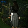 NUTS春秋季新款复古气质高腰针织拼接不规则连衣裙女411102102 商品缩略图4