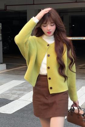 文艺通勤宽松百搭毛织外套~