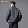 PINLI品立2025秋季新款宽松翻领落肩复古高街PU皮衣茄克外套男潮GD253104096 商品缩略图2