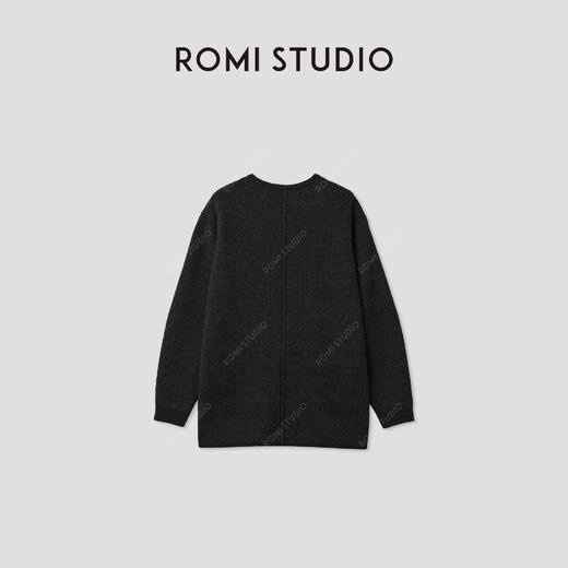 ROMI STUDIO"复古气质"100%羊毛细腻牛角扣毛织外套 RWCAW65759 商品图1