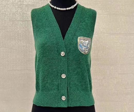 GY06-香奈儿 24A 针织V领开衫马甲（LS*MM）-10.14直播款 商品图3