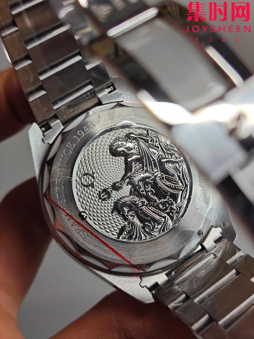 VS欧米茄新款海马世界时系列 VS海马世界时渐变蓝 湖蓝海马 海马世界时密底款 男士腕表 表径43mm 商品图8