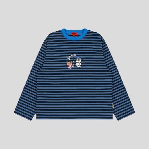 GOODBAI GOODEES×minini 乐队条纹长袖T恤 商品图3