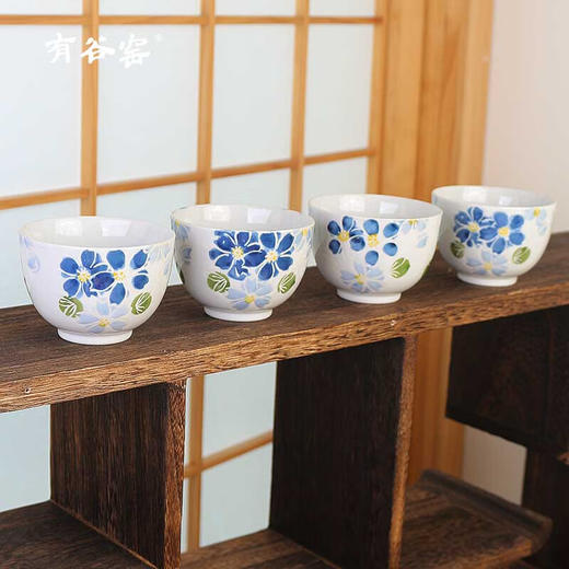 有谷窑宜得利家居 日本制复古泡茶陶瓷茶具套装精美送礼带礼盒1壶4杯 商品图7