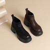 westory2024秋冬新款复古休闲简约百搭厚底圆头马丁靴女W24DS84231 商品缩略图0