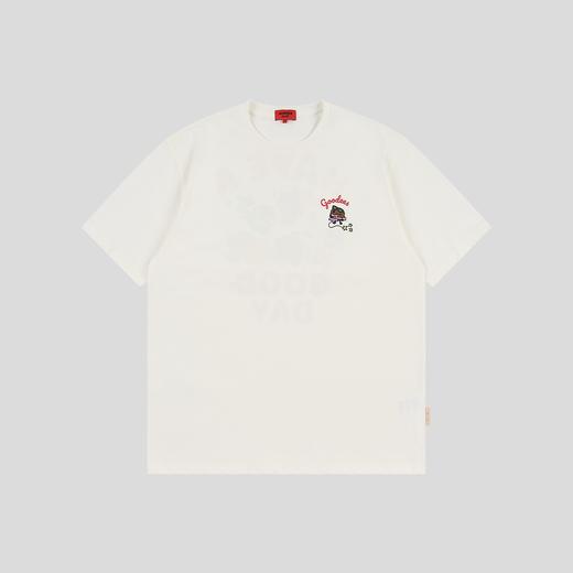 GOODBAI GOODEES×minini 后背乐队印花宽松短袖T恤 商品图1