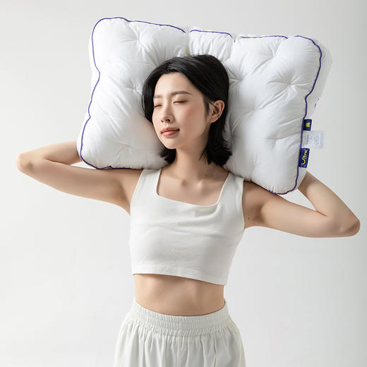 【商超爆款】丝享褪黑素助眠枕（大白）放松脊椎  贴合颈椎正常曲度 商品图7