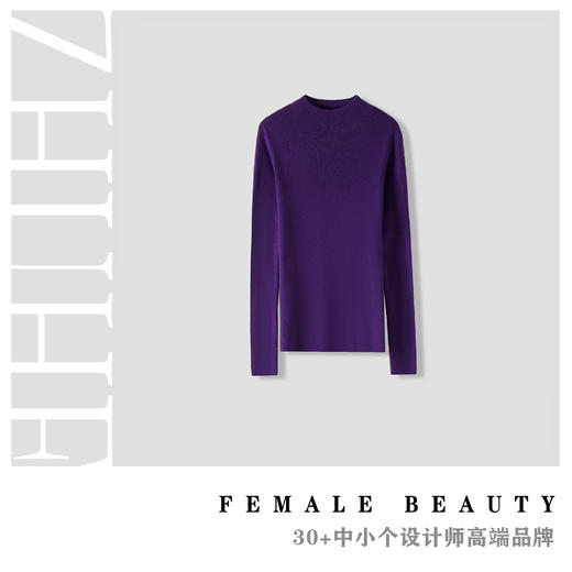 （合作款）半高领时尚修身经典打底衫 yb1022018 商品图0