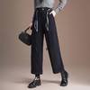 QYM H625-Y弯刀裤厚款毛呢裤宽松休闲阔腿裤直筒裤 商品缩略图0
