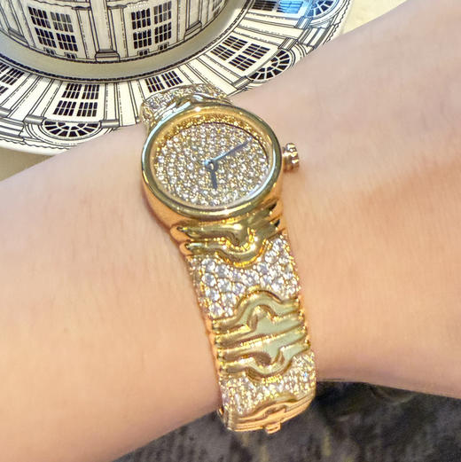 GAONAS日月同辉金色艺术时尚贵气奢华金色手表11609SGO 商品图6