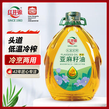 红井源一级亚麻籽油4.456L低温压榨可热炒食用油团购富含Omega3 /粮油调味 /食用油 /亚麻籽油/火麻油 商品图3