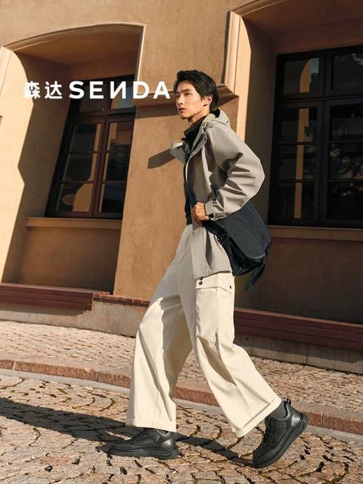 【云粉节】BF楼森达高帮鞋2025冬季新款厚底工装休闲板鞋1ZK01吊牌价1059活动价499 商品图4