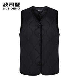 波司登轻薄款羽绒马甲女2025新款短款V领保暖羽绒背心B250130006