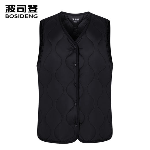 波司登轻薄款羽绒马甲女2025新款短款V领保暖羽绒背心B250130006 商品图0