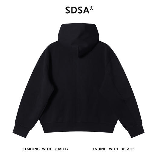 33750SDSA男士秋冬新款痞帅男装时尚简约纯色拉链连帽卫衣百搭情侣外套 商品图5