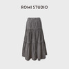 ROMI STUDIO磨砂微毛棉质复古洗水A摆松紧腰半身裙伞裙RWCAXG6171 商品缩略图0