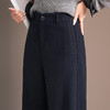 QYM H632-Y厚款弯刀裤高腰休闲裤直筒毛呢裤 商品缩略图3