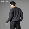 PINLI品立2025秋季新款肌理感针织套头卫衣复古潮男宽松休闲上衣B253109046 商品缩略图2