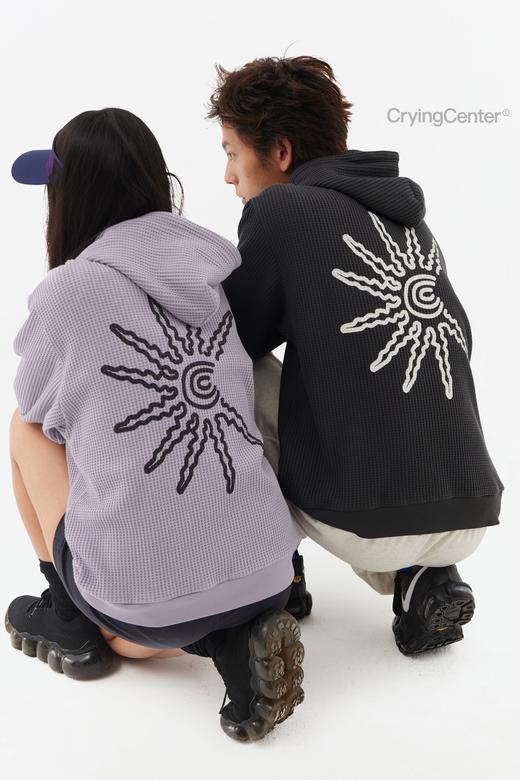 CryingCenter 太阳华夫格卫衣开衫 哭喊中心 商品图4