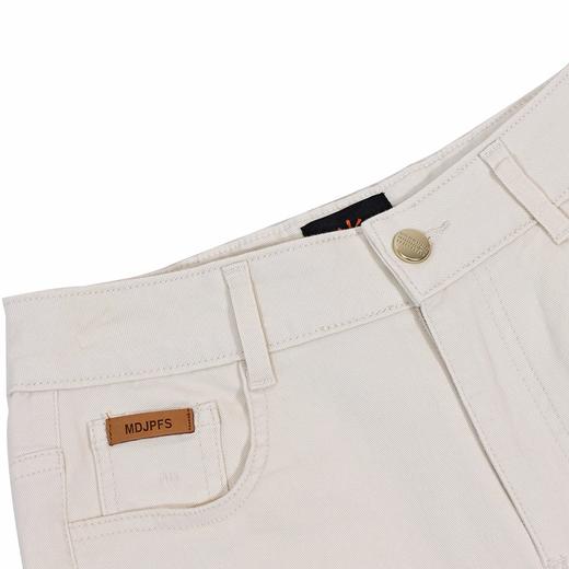 半身缘女裤 秋季修身百搭弹力开叉九分微喇休闲裤253102M30320013 商品图2