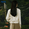 NUTS春秋季新款白色气质宽松显瘦百搭套头针织衫女411052278 商品缩略图4