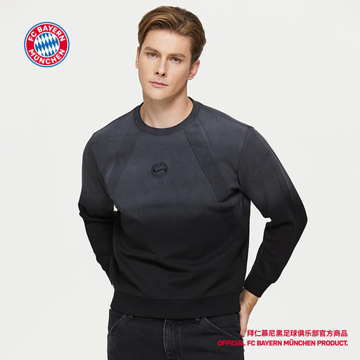 【官方正版】拜仁足球俱乐部丨深色渐变圆领卫衣秋冬款休闲长袖 商品图3