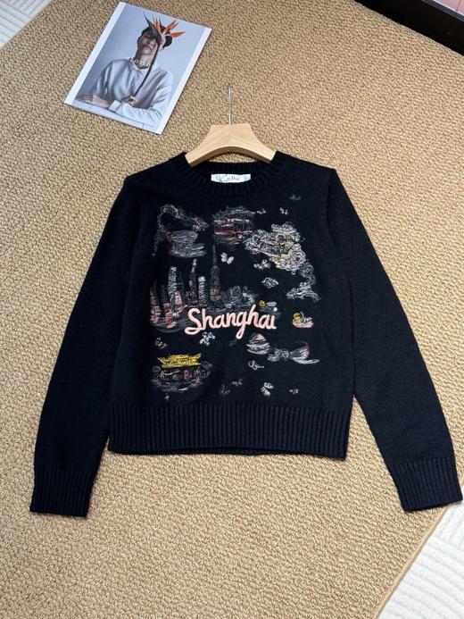 Di*or25年新款重工刺绣针织羊绒衫 商品图9