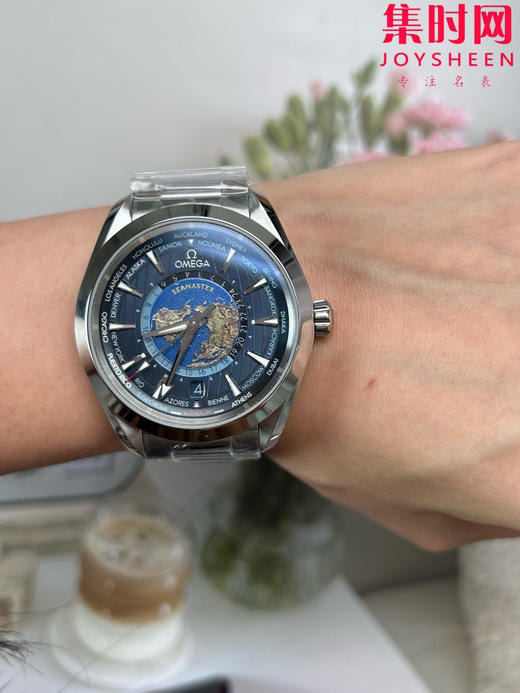 VS欧米茄海马世界时系列 VS海马世界时深海之蓝 蓝海马 海马世界时钢带款 男士腕表 表径43mm 商品图8