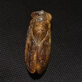 BC.NF10.13-9  白棋沉水(蝉) ，3.36g