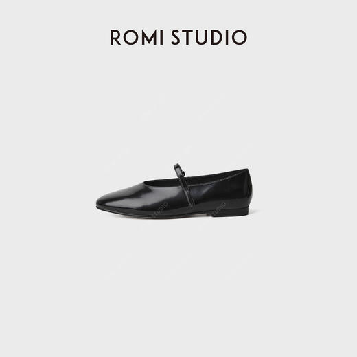 ROMI STUDIO"法式复古"开边珠牛皮拼羊皮内里玛丽珍鞋 RWCAP36411 商品图0