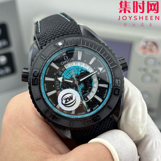 欧米茄OMEGA ZW海马600米系列 海洋宇宙 海马世界时 男士腕表 新“陶瓷壳”海马600米世界时！海马系列海洋宇宙世界时腕表！ 商品图3