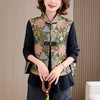 KQL 422H2888新中式国风提花织锦马甲复古中式背心上衣 商品缩略图2