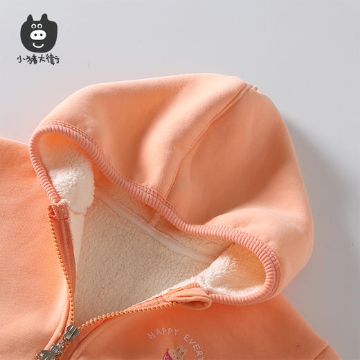 小猪大卫套装复合羊羔绒男女童洋气套装舒适保暖90-120 商品图4