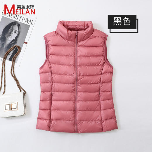 冬季【羽绒马夹女短款】羽绒背心女轻薄羽绒马甲 冬羽绒坎肩女外穿外套  商品图7