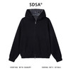 25043SDSA男士秋冬新款痞帅男装潮牌纯色拉链连帽卫衣百搭休闲格子外套 商品缩略图1