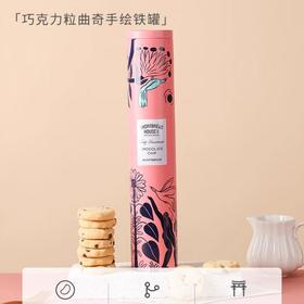 爱丁博格饼屋 巧克力粒曲奇手绘铁罐250g