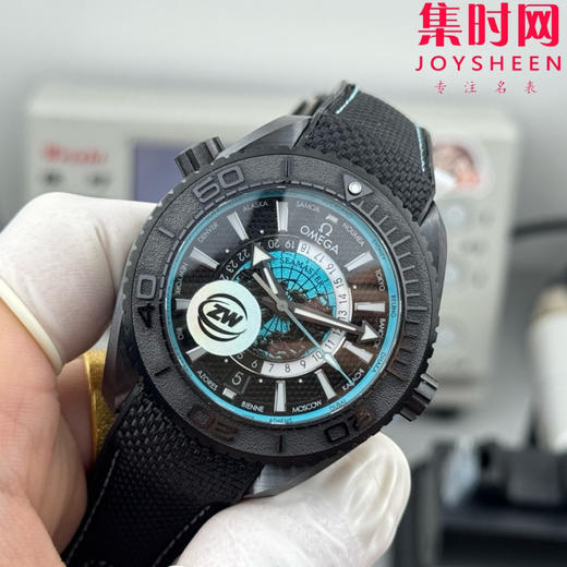 欧米茄OMEGA ZW海马600米系列 海洋宇宙 海马世界时 男士腕表 新“陶瓷壳”海马600米世界时！海马系列海洋宇宙世界时腕表！ 商品图2
