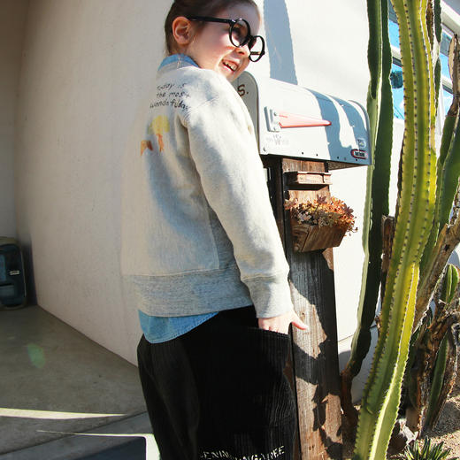 日本DD童装 DENIM DUNGAREE 复古拼接灯芯绒长裤 商品图4